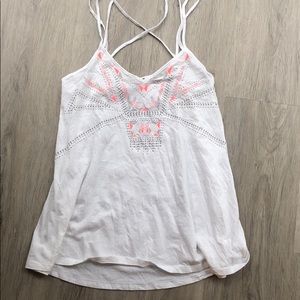 NWOT White designed tank top from express